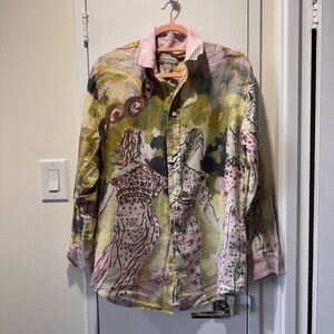 Artistic Multicolor Women's Blouse
